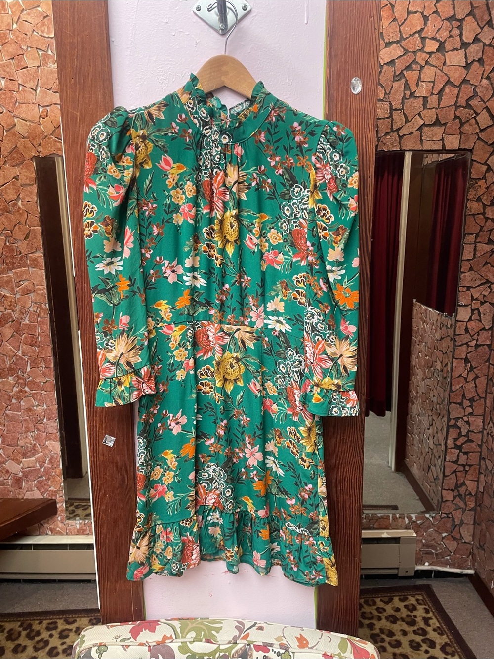 Amour Vert Green Floral Blouse
